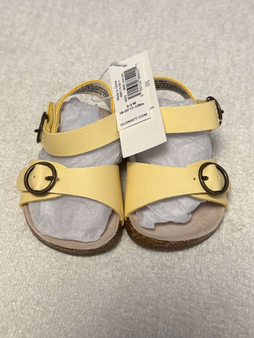Old Navy Yellow Buckle Baby Walker Sandals